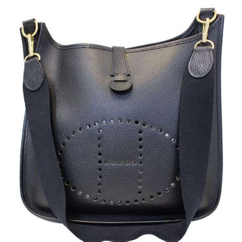 evelyne hermes black|authentic Hermes evelyne bag.